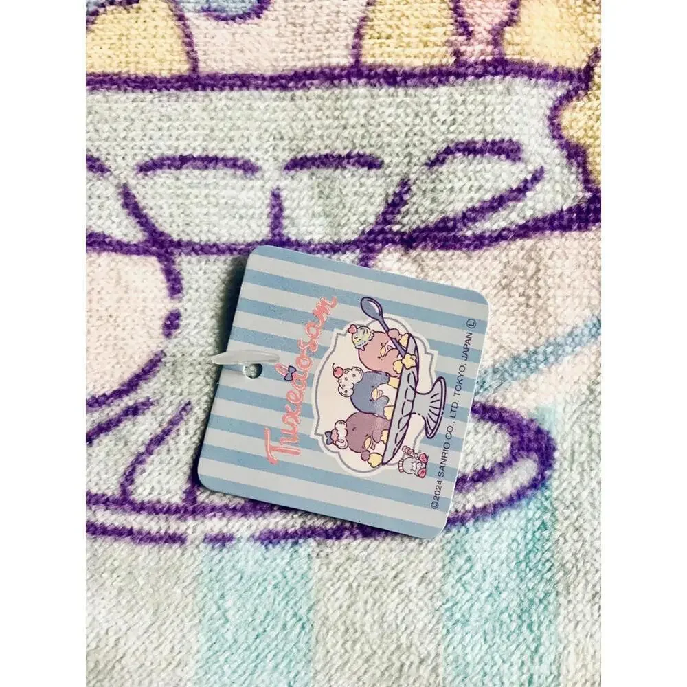 Sanrio Tuxedo Sam Face Hand Towel Washcloth Japan Import 14” Kawaii Penguins